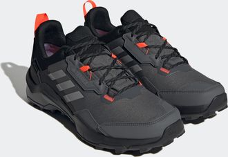 ADIDAS TERREX Wanderschuh ADIDAS TERREX AX4 GORE-TEX, Herren, Gr. 41, grau (grau six, grau four, solar rot), Synthetik, Textil, Schuhe Wanderschuh, wasserdicht
