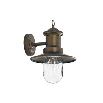 Lindby L&aacute;mpara de pared exterior de metal dorado