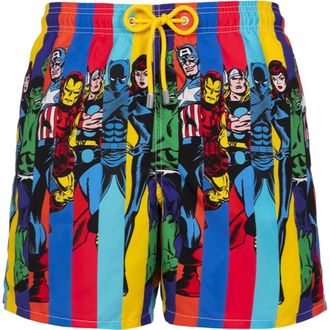 MC2 Saint Barth Elegant Swim Shorts Gustavia Placed Print