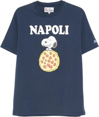 MC2 Saint Barth x Peanuts Arnott napoli-print T-shirt - Blue