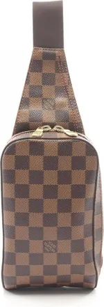Louis Vuitton Brown Coated Canvas Fanny Pack Sling Bag (Pre-Owned)