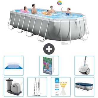Intex Piscina Prism Frame Oval - 610x305x122 Cm - 8-piezas S616