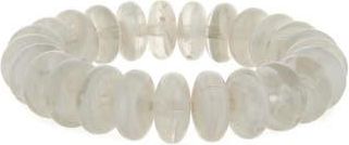 Nordstrom Bold Disc Beaded Stretch Bracelet in Grey at Nordstrom Rack