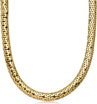 Ross-Simons Italian 14kt Yellow Gold-Plated Scale-Pattern Necklace