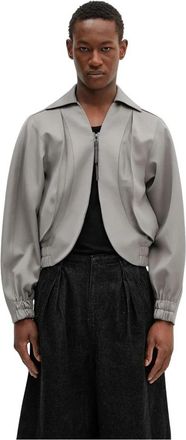 Ader Error Bomberjack - Heren - Zomerjassen - Grijs - XL - Wol - Jassen