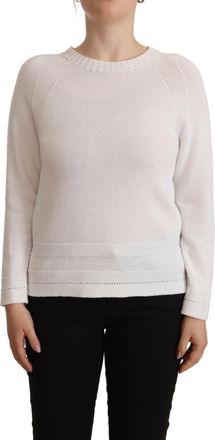 Alpha Studio Alpha Studio Elegant Cotton Pullover Womens Sweater