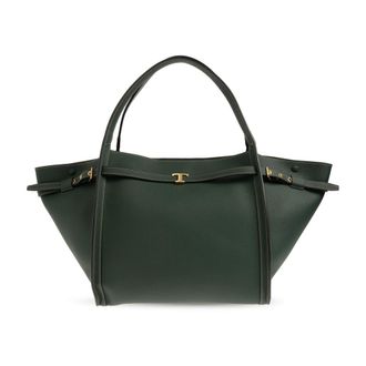 Tod's Tods, Tote Bags, female, Green, Size: ONE SIZE Media Shopper Bag