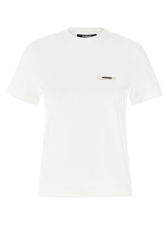Jacquemus White Le T-shirt Gros-Grain MC T-shirt