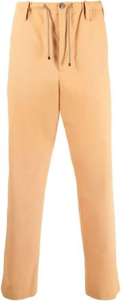 Dries Van Noten Broeken, Heren, Oranje, S, Katoen, Chinos