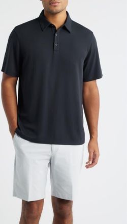 Zella Swing Golf Polo in Black Caviar at Nordstrom, Size Xx-Large