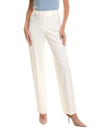 Oscar De La Renta Double Face Stretch Wool-Blend Pant