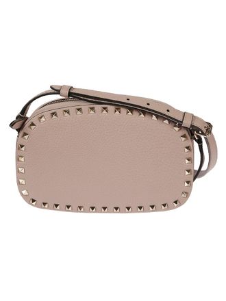 Valentino Garavani Beige Rockstud Crossbody Bag