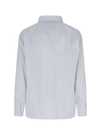 RANRA Mens Shirts Blue Cotton