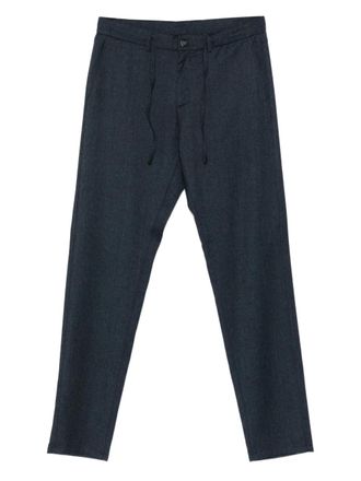 Canali drawstring wool trousers - Blue