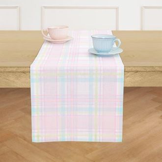 Solino Home Linen Table Runner for Dining Table, Holiday and Everyday Table Decor - Palm Beach Plaid at Nordstrom, Size Xx-Small