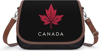 Generic Canada Maple Canadian Flag Fashion Womens Crossbody Bags Novelty Handbag Shoulder Bag Purse