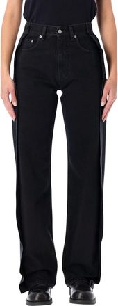 Maison Margiela Mm6 Maison Margiela Black Straight-leg Jeans