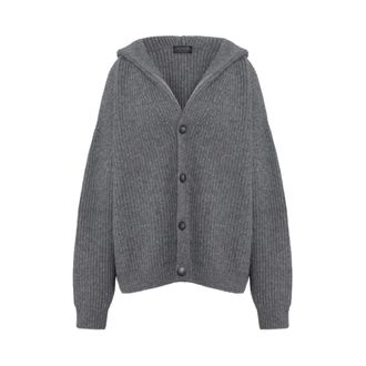 Dondup Cardigan a punto brevetto - - Knitwear - Donna - Grigio - S
