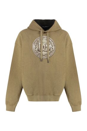 【送料&関税込】Dolce & Gabbana Beige Hoodie With Drawst Dolce & Gabbana Sweatshirt - Beige - Men | G9AKPZG7NQIM0299