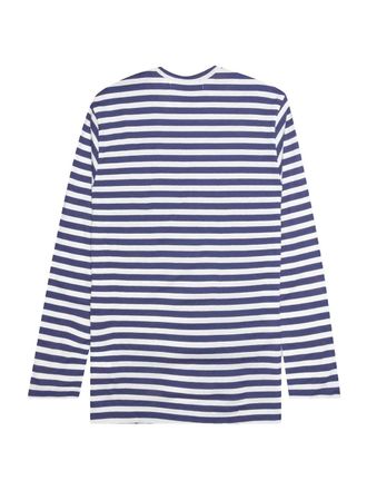 Comme Des Gar&ccedil;ons Striped Cotton T-Shirt - Navy