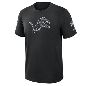 Nike Detroit Lions Salute to Service Slub Nike Mens Dri-FIT NFL T-Shirt in Black | 034900AA2B-AEG
