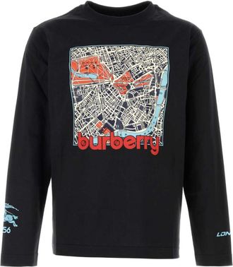 Burberry Black Crew Neck T-Shirt