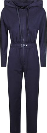 Elisabetta Franchi Hooded Belted Tricot Jumpsuit