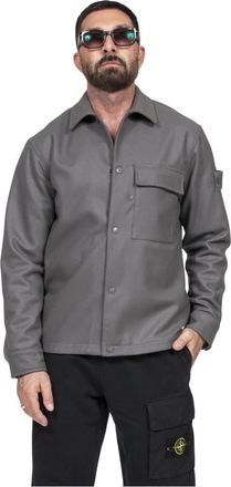 Stone Island Hombre, Chaquetas, Gris, Talla: M