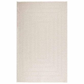Berkfield Home Rug ZIZUR Cream 160x230 cm Jute Look Indoor & Outdoor | Size: Medium