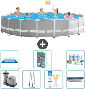Intex Piscina Prism Frame Redonda - 610x132 Cm - 8-piezas S599