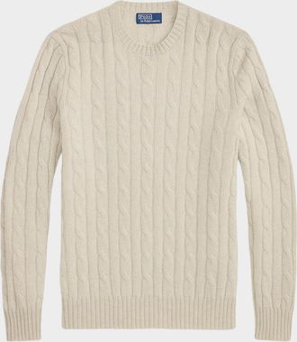 Polo Ralph Lauren Men & apos;s Iconic Cable-Knit Cashmere Sweater