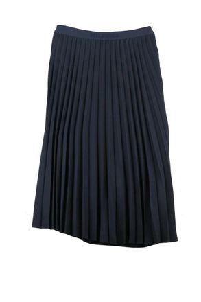 Tommy Hilfiger Blue Logo Pleated Skirt