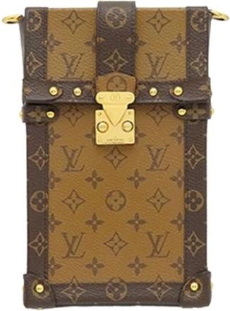 Louis Vuitton Pre-owned Pochette Trunk Verticale - Dames - Vintage Schoudertas - Bruin - ONE Size - Vintage