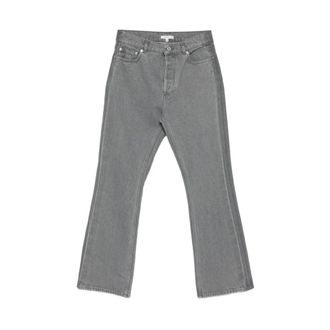 J.W.Anderson Wide Jeans, male, Gray, W32, Light Grey Five-Pocket Jeans