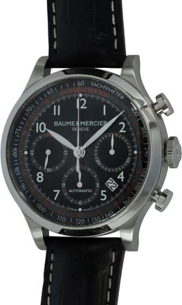 Baume & Mercier Capeland Chronograph Automatic Black Dial Mens Watch M0A10084