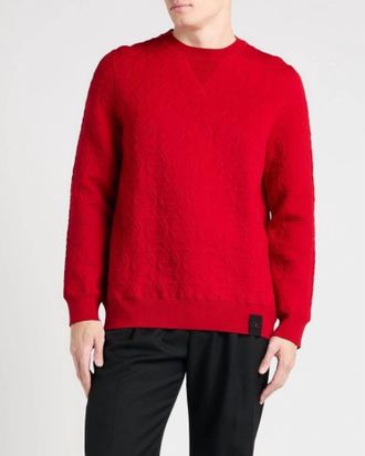 Ferragamo Crew Knitwear Top In Red