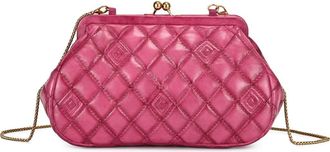 OLD TREND Petunia Small Quilted Leather Crossbody in Fuchsia at Nordstrom