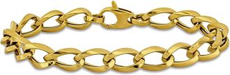 Amour 7.5mm Oval Link Bracelet in 14K Yellow Gold - 7.5 in