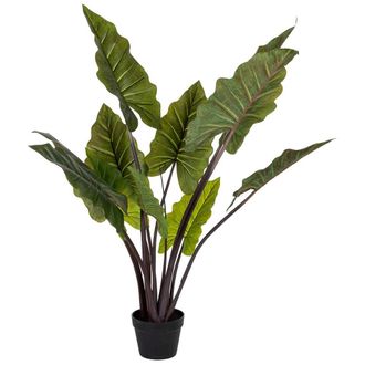 Wanderlust Deco Arbol Verde Artificial Decorativo Con 11 Hojas Verde 80x70x120