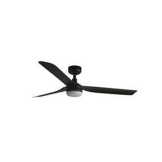 Netlighting Punt 132cm LED Ceiling Fan Matt Black CCT