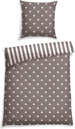 Schiesser Wendebettwäsche »Stars & Stripes aus weicher Baumwolle mit Sternenprint« 2 Stk. tlg. MADE IN GREEN by OEKO-TEX-zertifiziert