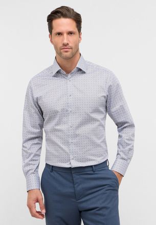 Eterna Langarmhemd ETERNA MODERN FIT, Herren, Gr. 42, Normalgr&ouml;ssen, mandel, Twill, 100% Baumwolle, tailliert, Manschette, Hemden Langarmhemd, NON IRON (b&uuml;ge
