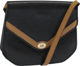 Dior Pre-owned Vintage Schoudertas - Dames - Vintage Schoudertas - Zwart - ONE Size - Leer - Vintage