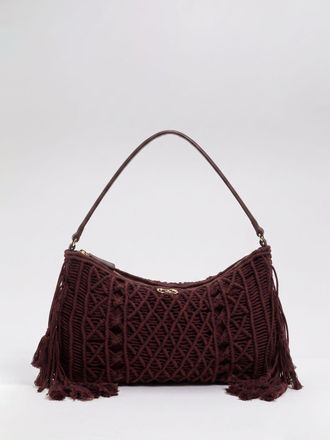 Twinset Borsa in cotone intrecciato