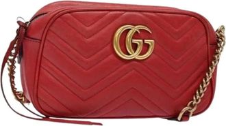 Gucci Pre-owned Cross Body Bags, female, Red, Size: ONE SIZE Pre-owned Vintage Shoulder Bag