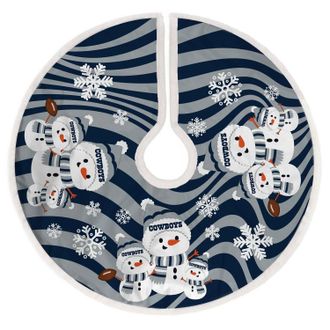Pegasus Sports Dallas Cowboys Christmas Tree Skirt In Navy Blue