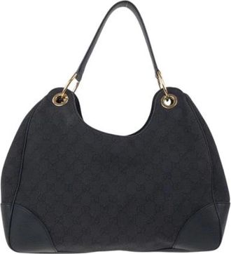 Gucci Pre-owned Handbags, female, Black, Size: ONE SIZE Pre-owned Canvas gucci-bags