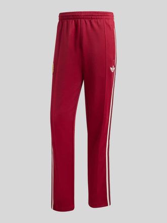 adidas Originals Regular Fit Trainingshose mit Baumwoll-Anteil in Bordeaux, Gr&ouml;&szlig;e XXL