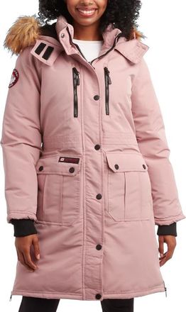 Canada Weather Gear Womens Long Winter Jacket in Dusty Rose at Nordstrom, Size 3X
