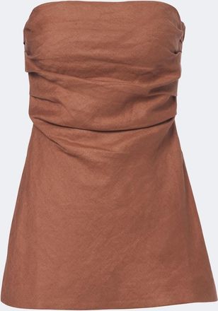 Faithfull The Brand Salina linen top